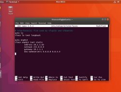 Cara Setting Static 2 IP Address dan 2 Gateway di Ubuntu Server 18.04