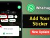 Cara Tambahkan Stiker Add Yours di WhatsApp Status